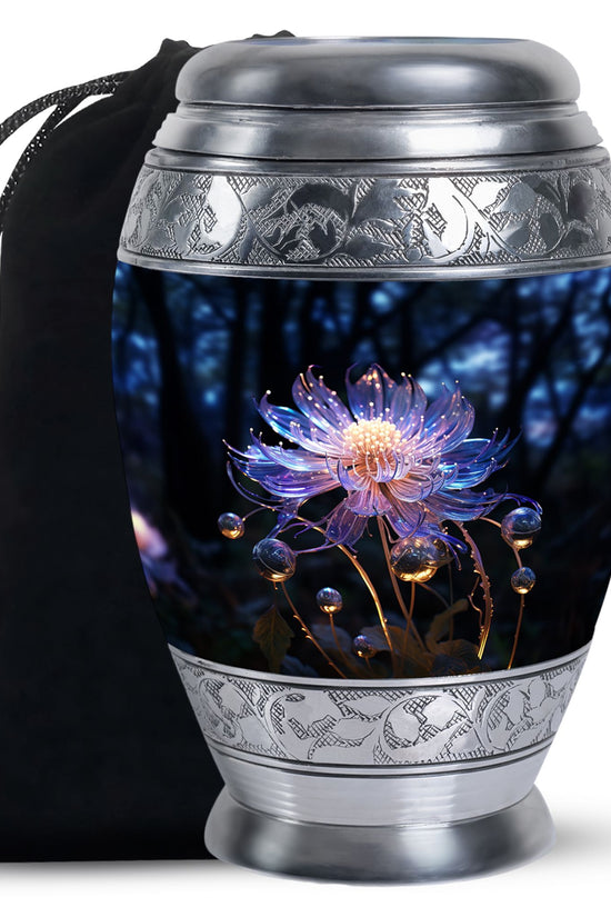 Beautiful Flower Cremation Urn - Forest Funeral Urn For Burial