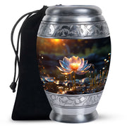 Glowing Lotus Memorial Urn - Large Cremation Urn For Ashes