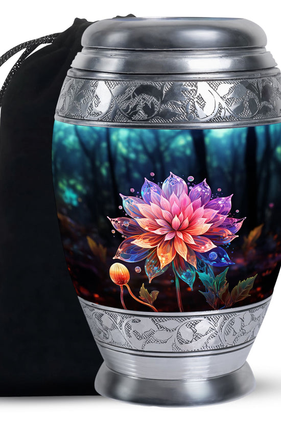 Lotus Flower Cremation Urn - Artistic Memorial Urn For Human Ashes
