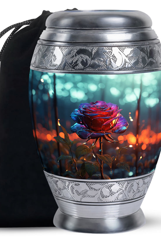 Luxury Rose Funeral Urn - Premium Cremation Urn For Burial