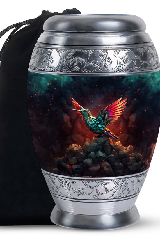 Hummingbird Cremation Urn - Artistic Memorial Urn For Male & Female