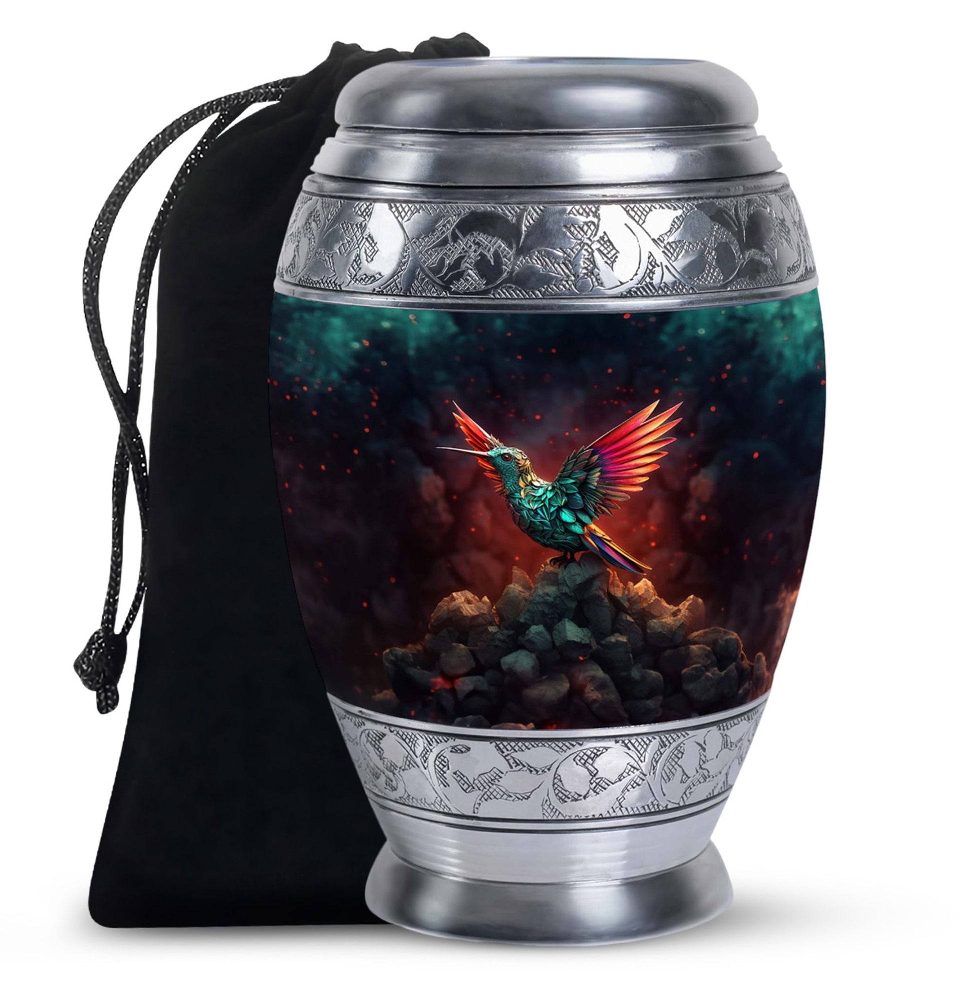 Hummingbird Cremation Urn - Artistic Memorial Urn For Male & Female
