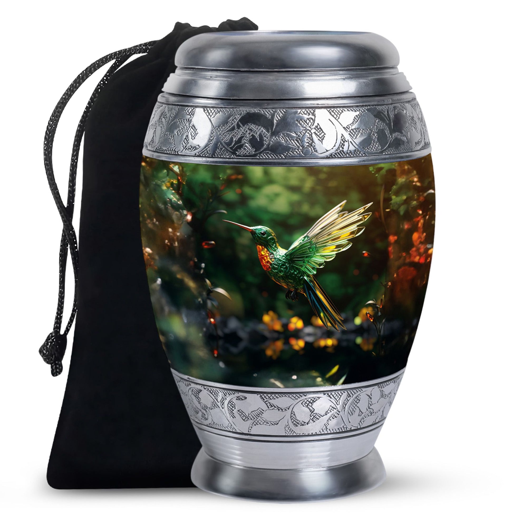 Hummingbird Memorial Urn - Crystal Decorative Urn For Human Ashes