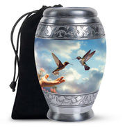 Couple Hummingbird Cremation Urn - Elegent Memorial Urn For Loved Ones