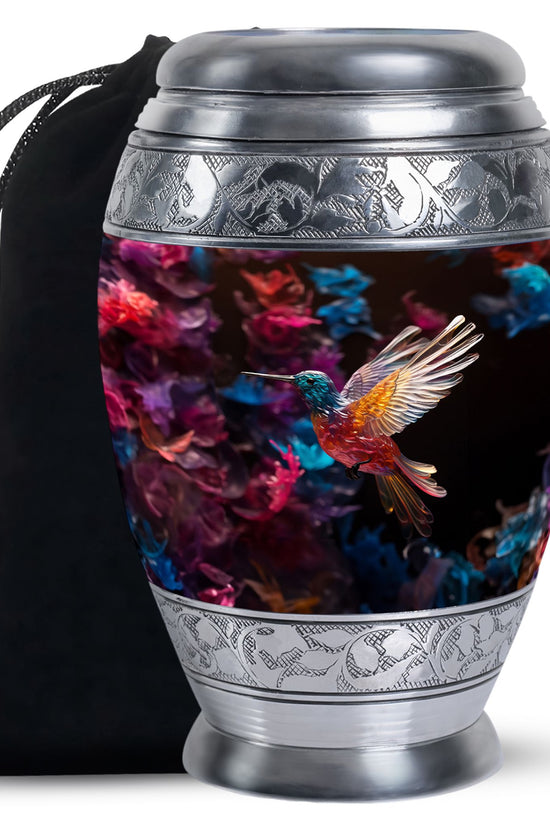 Flying Hummingbird Cremation Urn - Beautiful Funeral Urn For Adults Ashes