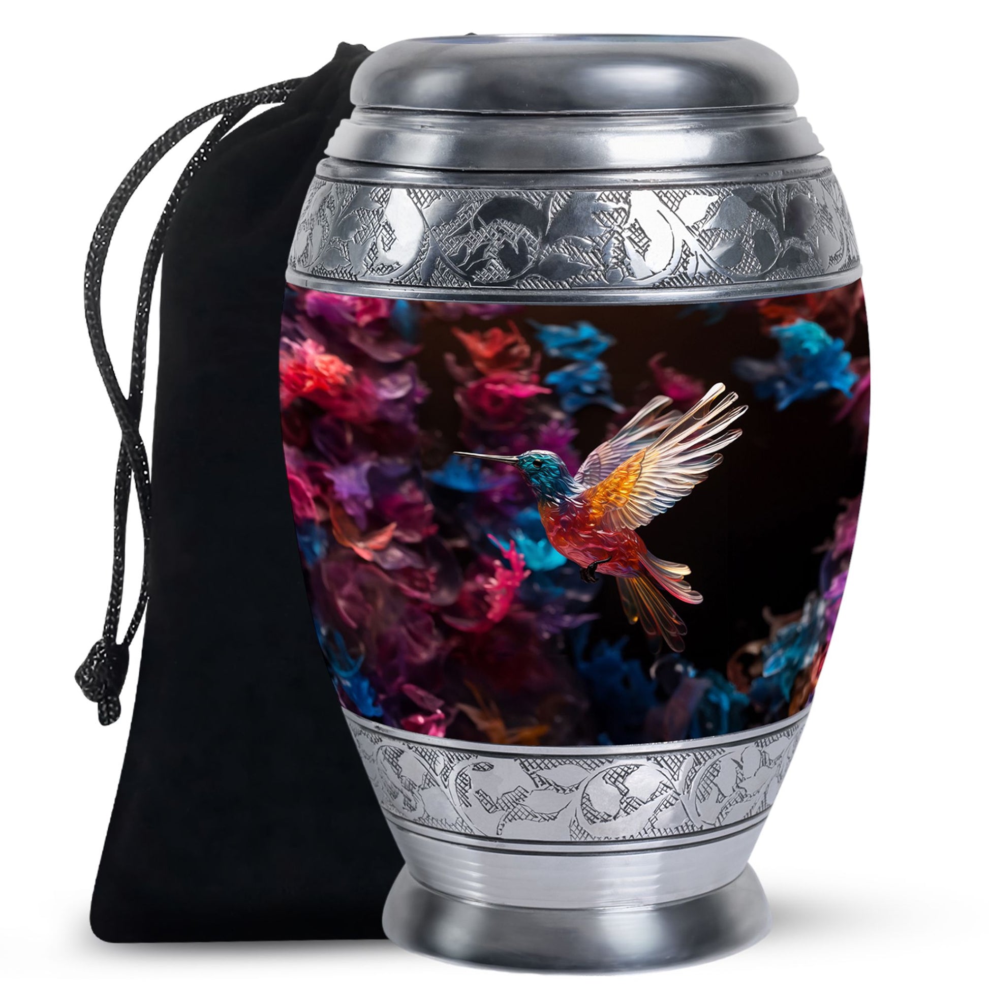 Flying Hummingbird Cremation Urn - Beautiful Funeral Urn For Adults Ashes