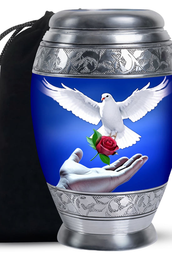 Dove Bird Memorial Urn - Peaceful Cremation Urn For Adult Ashes