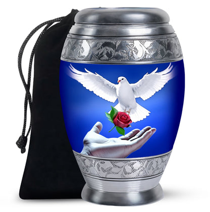 Dove Bird Memorial Urn - Peaceful Cremation Urn For Adult Ashes