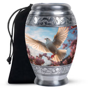 Beautiful Memorial Urn For Ashes - Dove Bird Theme CrematIon Urn