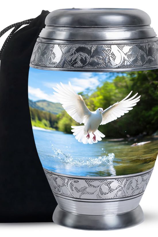 Nature Funeral Theme Urn - Dove Memorial Urn For Loved Ones