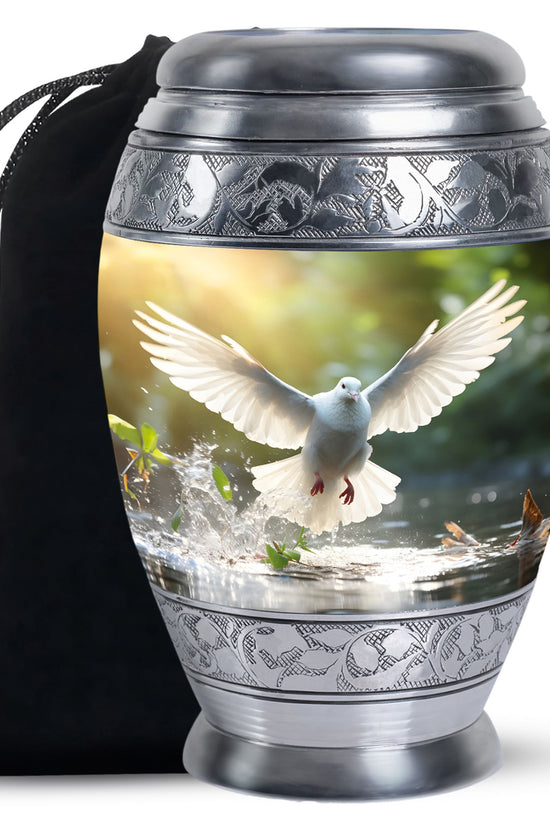 Dove Bird Memorial Urn For Ashes - Cremation Urns For Human Ashes Adult