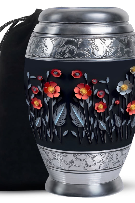 Origami Paper Flower Theme - Artistic Memorial Urn For Human Ashes