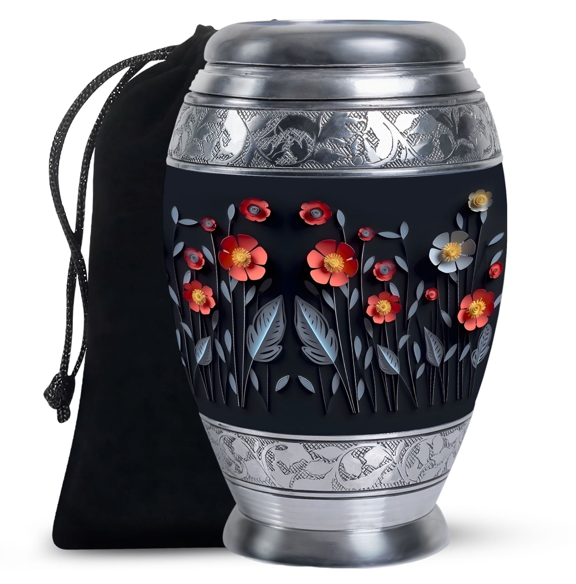 Origami Paper Flower Theme - Artistic Memorial Urn For Human Ashes