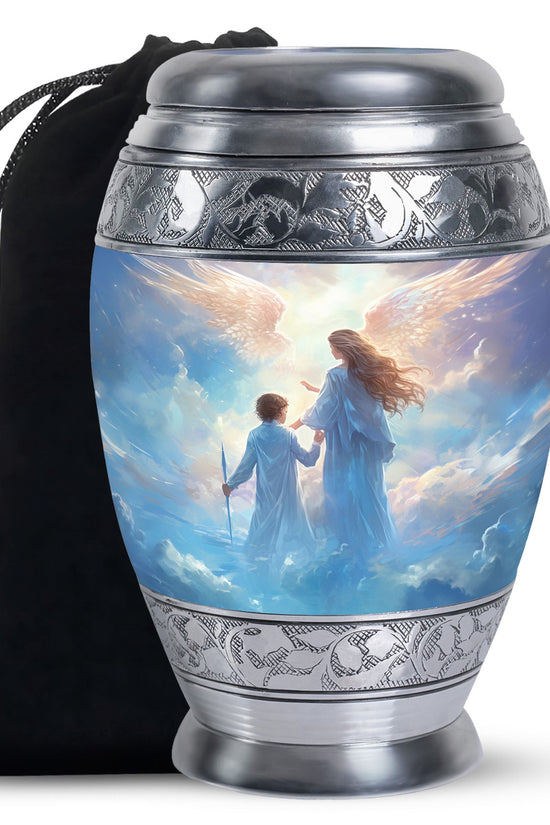 Angel Heaven Memorial Urn - Guardian Angel Cremation Urn For Adult Ashes