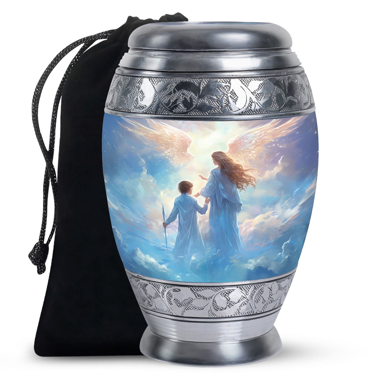 Angel Heaven Memorial Urn - Guardian Angel Cremation Urn For Adult Ashes