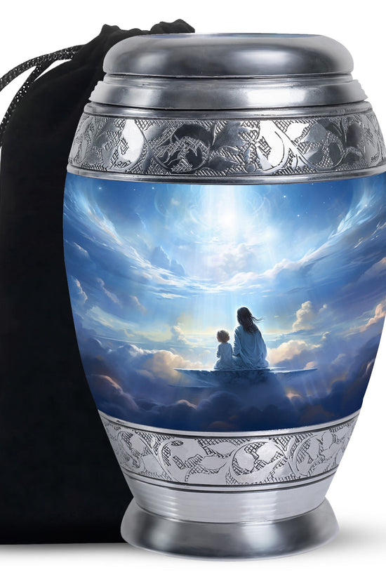 Heaven Cloud Memorial Urn - Peaceful Angel Cremation Urn For Male & Female