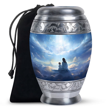 Heaven Cloud Memorial Urn - Peaceful Angel Cremation Urn For Male & Female