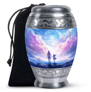 Peaceful Sky Memorial Urn - Heavenly Angel Cremation Urn For Loved Ones