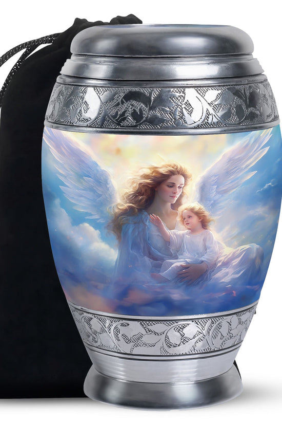 Guardian Angel Memorial Urn - Spiritual Cremation Urn For Human Ashes