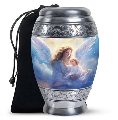 Guardian Angel Memorial Urn - Spiritual Cremation Urn For Human Ashes