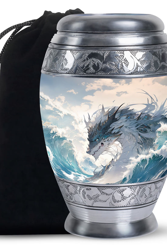 Dragon Mountain Fantasy Cremation Urn - Burial Urn For Adult Ashes