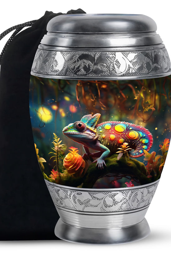 Fierce Crimson Dragon Cremation Urn For Human Ashes - Red Funeral Urn