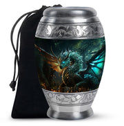 Dragon Galaxy Funeral Urn For Adults - Celestial Aluminium Ashes Urn