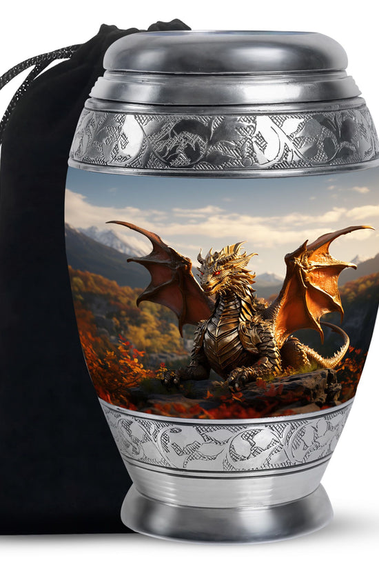 Dragon Heaven Memorial Urn For Adults - Elegant Cremation Urn For Adults