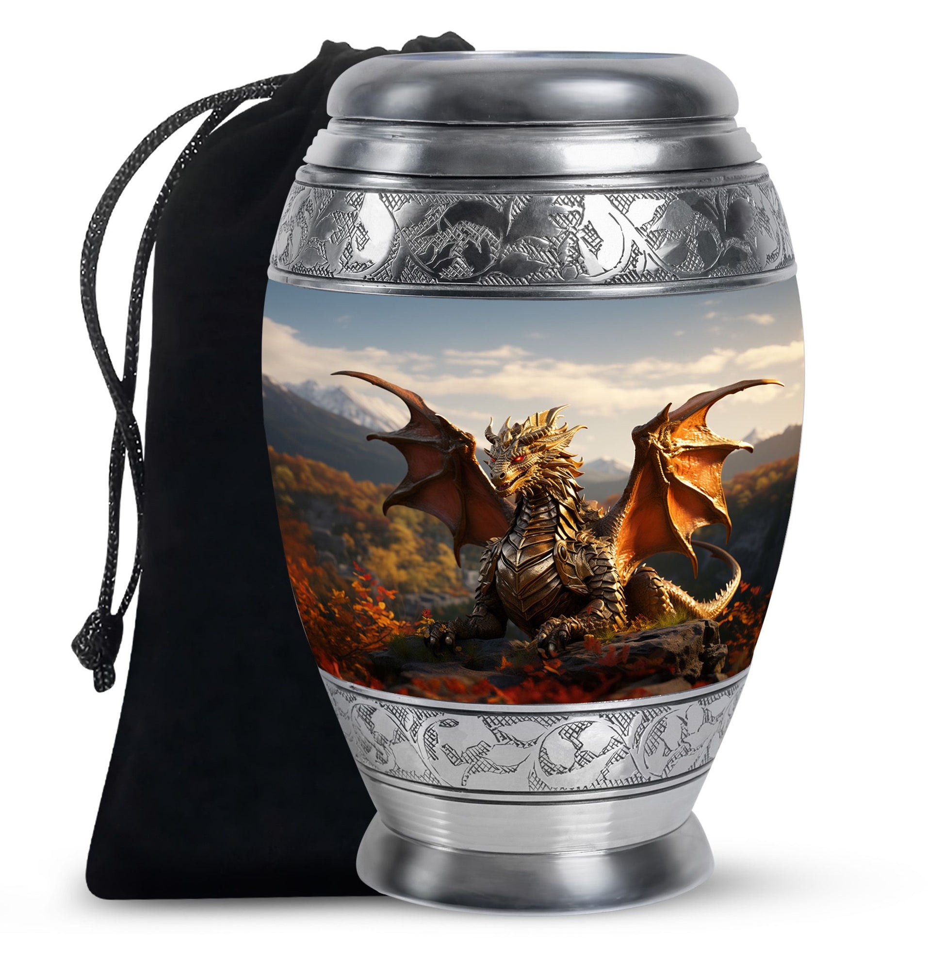 Dragon Heaven Memorial Urn For Adults - Elegant Cremation Urn For Adults