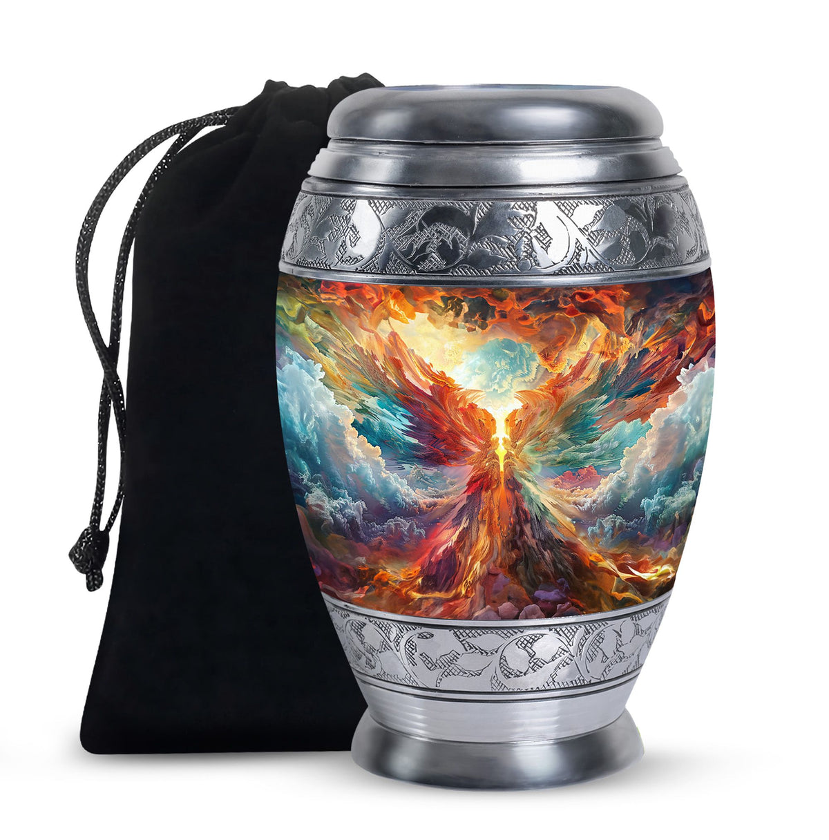 Heavenly Phoenix Cremation Urn - Symbolic Urn For Adult Ashes