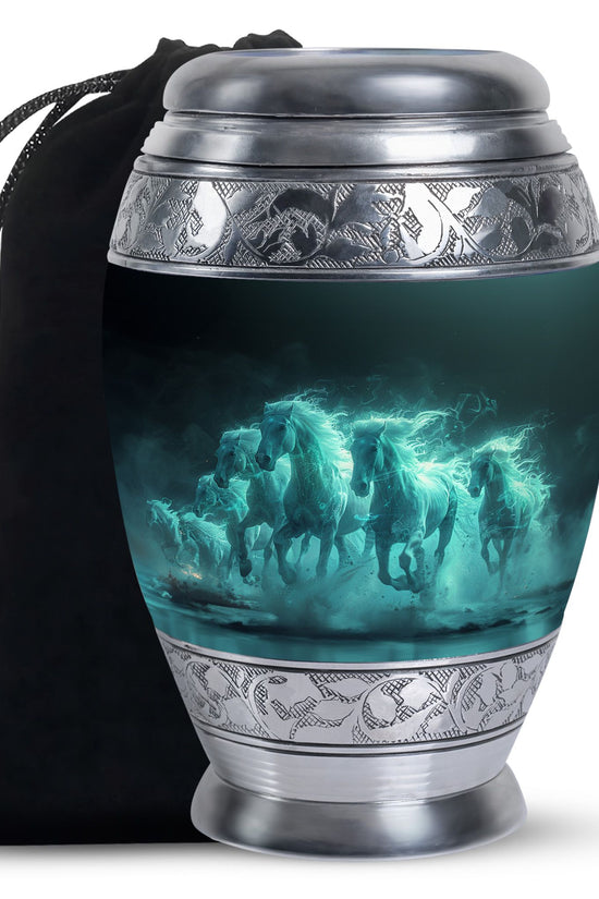 Horse Cremation Urns For Ashes - Memorial Urn For Adult Ashes