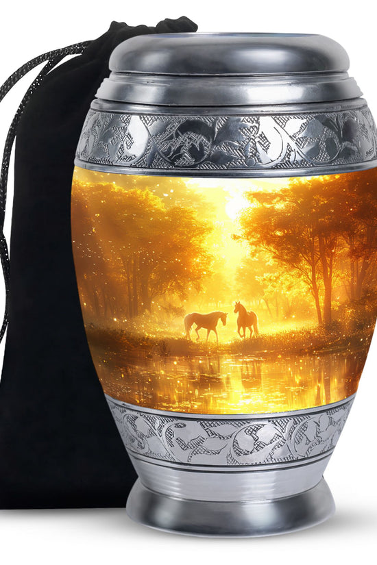 Horse Funeral Urn For Ashes - Divine Memorial Urn For Human Ashes