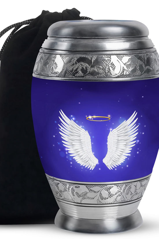 Angel Wings Cremation Urn - Spiritual Memorial Urn For Ashes