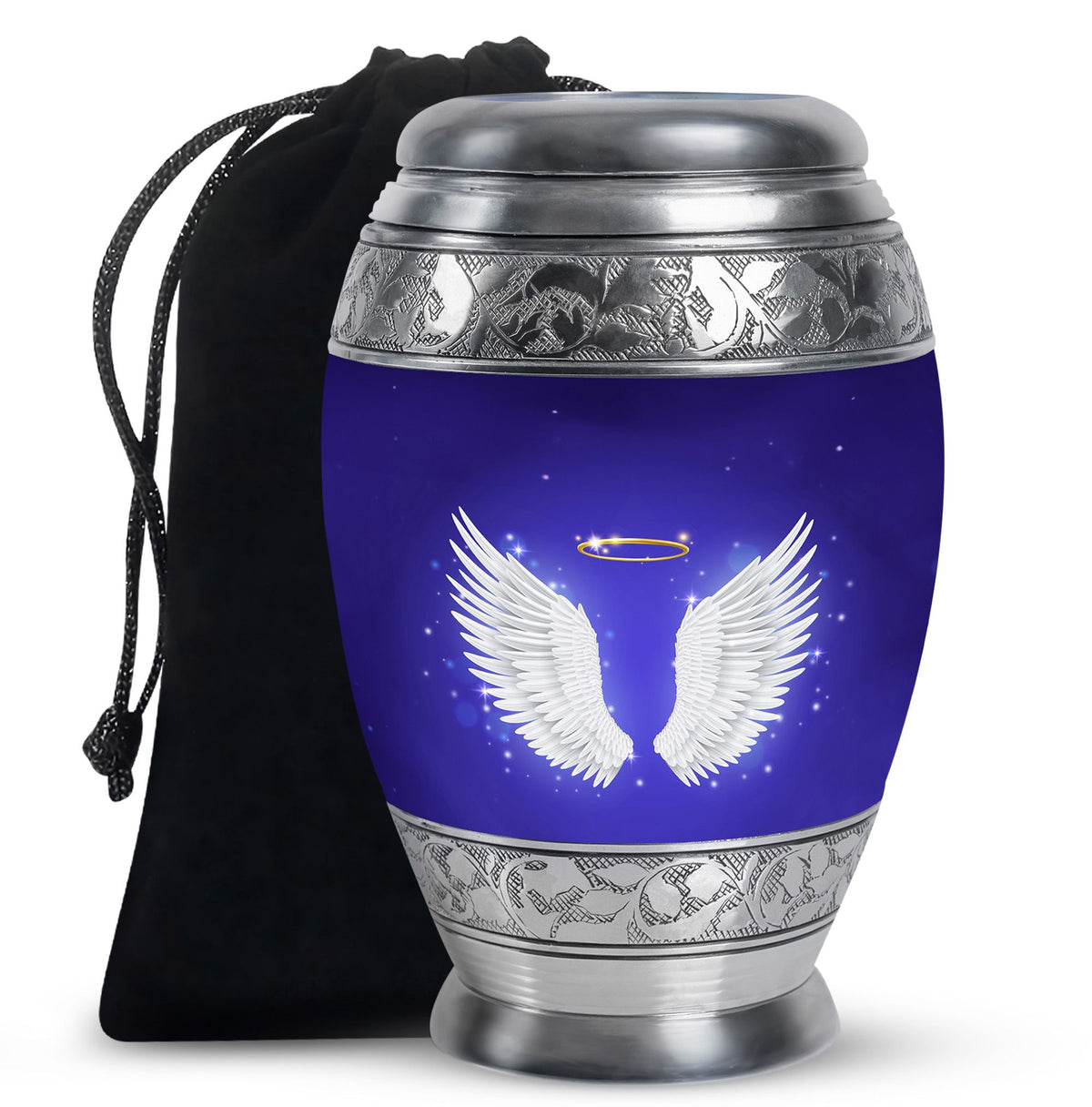 Angel Wings Cremation Urn - Spiritual Memorial Urn For Ashes