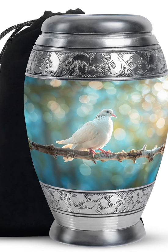 Dove Memorial Urn For Ashes - Forest Funeral Urn For Burial