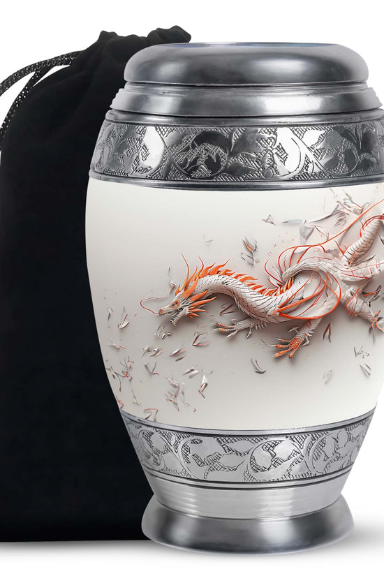 Dragon Cosmic Memorial Urn For Ashes - Galaxy Theme Burial Urn