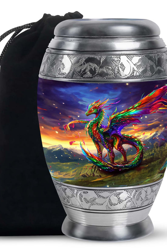Dragon Universe Cremation Urn For Human Ashes - Celestial Memorial Urn