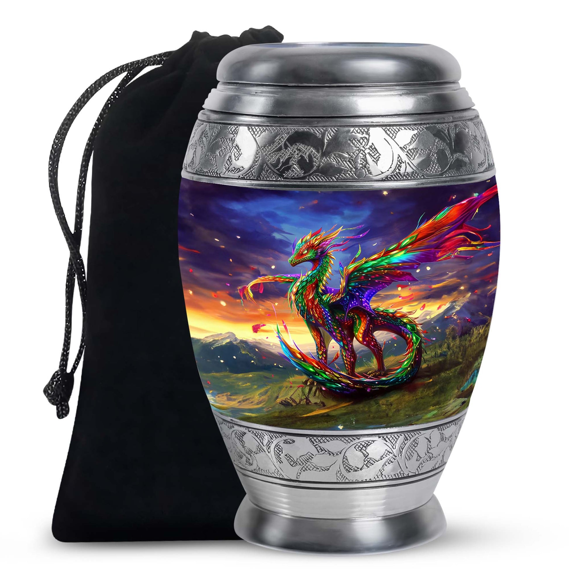 Dragon Universe Cremation Urn For Human Ashes - Celestial Memorial Urn