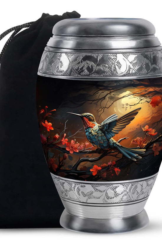 Nature Hummingbird Urn - Premium Memorial Urn For Human Ashes