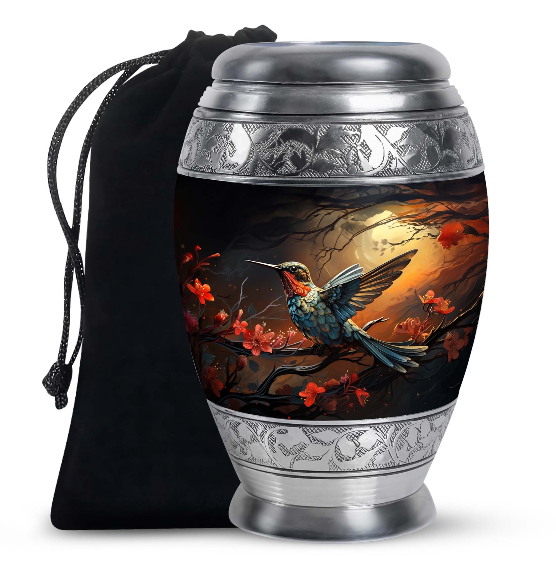 Nature Hummingbird Urn - Premium Memorial Urn For Human Ashes