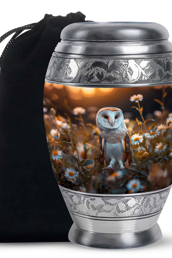 Decorative Barn Owl Urn – Peaceful Burial Urn For Men & Women