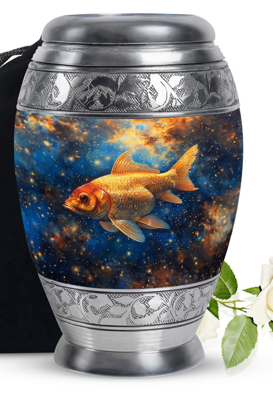 Ocean Fish Funeral Urn - Aluminium Cremation Urn For Adult Ashes