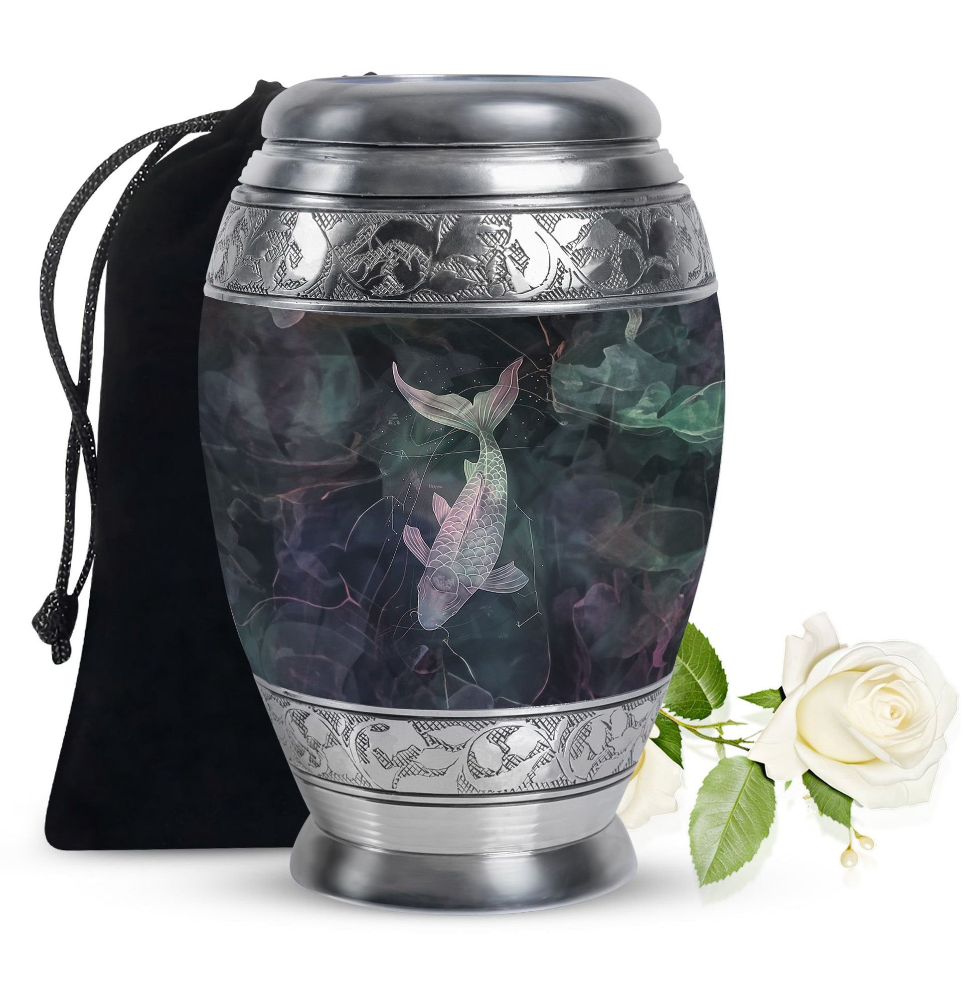 Fish Urn For Ashes - Burial Memorial Urn For Human Ashes
