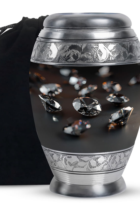 Diamond Cremation Urn - Memorial Urn For Loved Ones