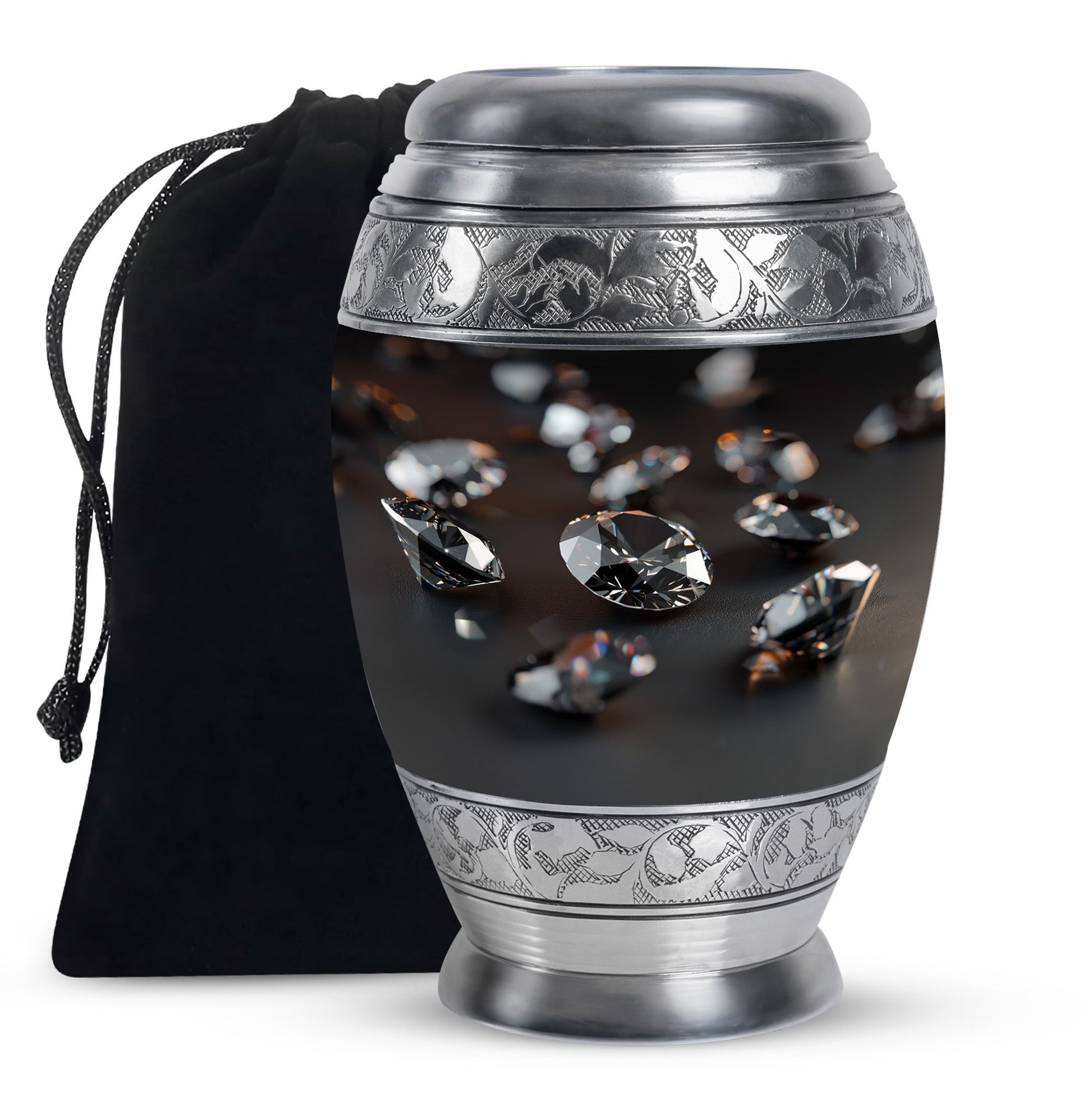 Diamond Cremation Urn - Memorial Urn For Loved Ones