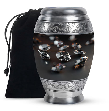 Diamond Cremation Urn - Memorial Urn For Loved Ones