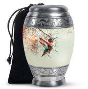 Hummingbird Theme Funeral Urn - Elegant Cremation Urn For Loved Ones