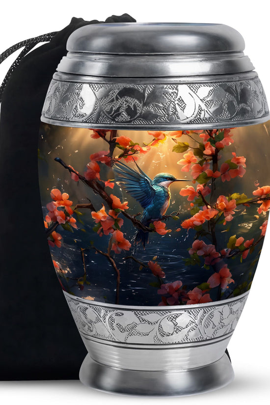 Hummingbird Cremation Urn - Large Beautiful Funeral Urn For Loved Ashes