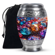 Colorful Diamond Memorial Urn - Luxury Memorial Urn For Human Ashes