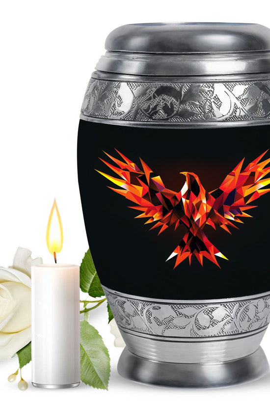 Phoenix Memorial Urn - Large Fantasy Memorial Urn For Ashes